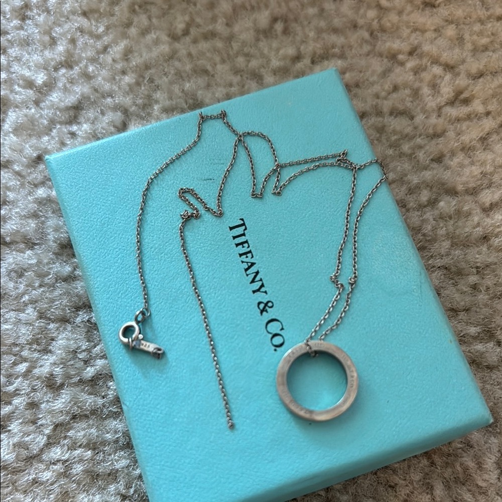 Tiffany & Co. Silver Open Circle Necklace